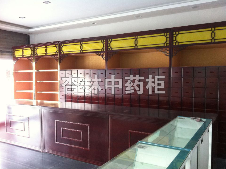 中药柜、参茸柜组合